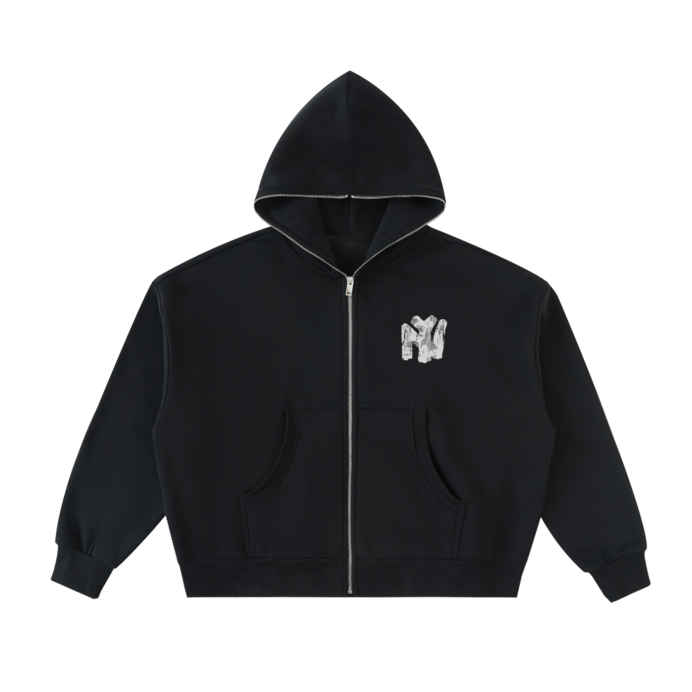 NY Full-Zip Boxy Hoodie