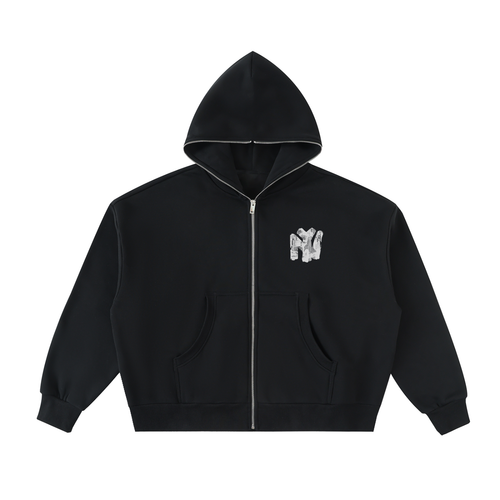 NY Full-Zip Boxy Hoodie