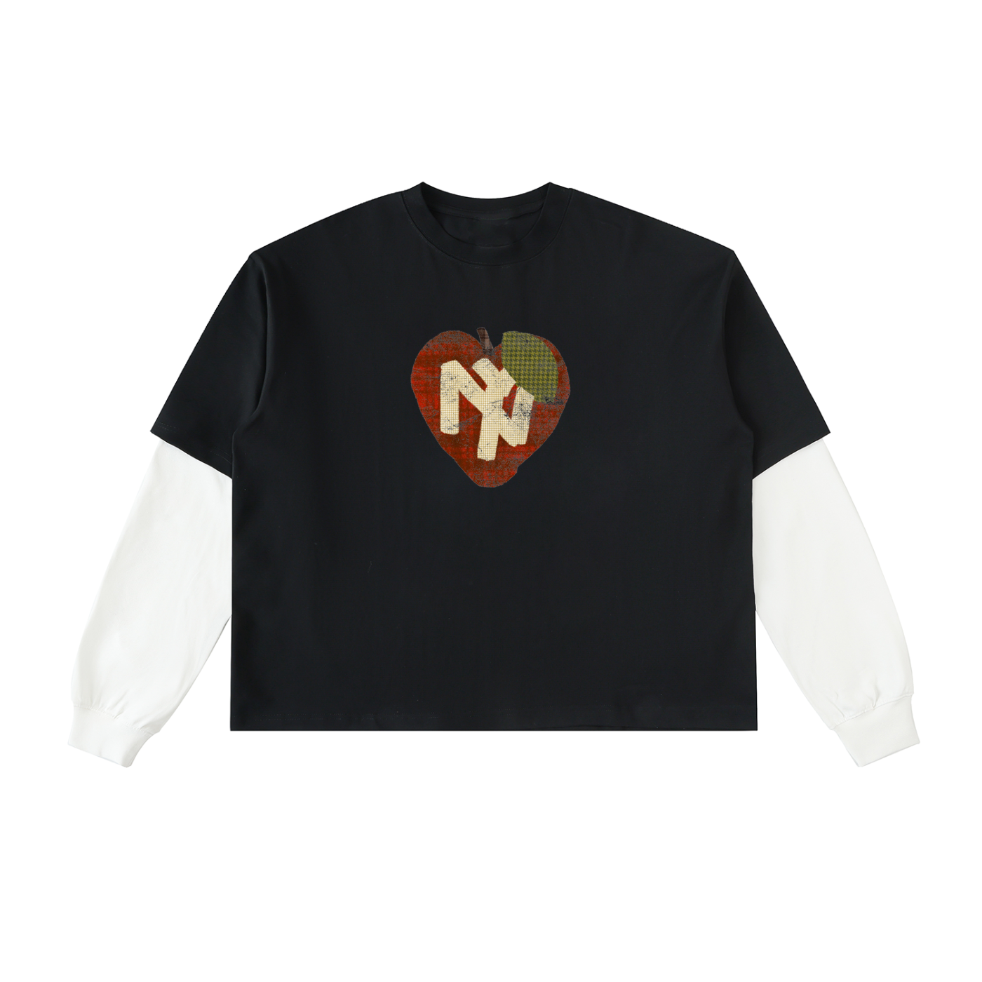 graphic,layered,fall,mensfashion,boxy,cropped,tee