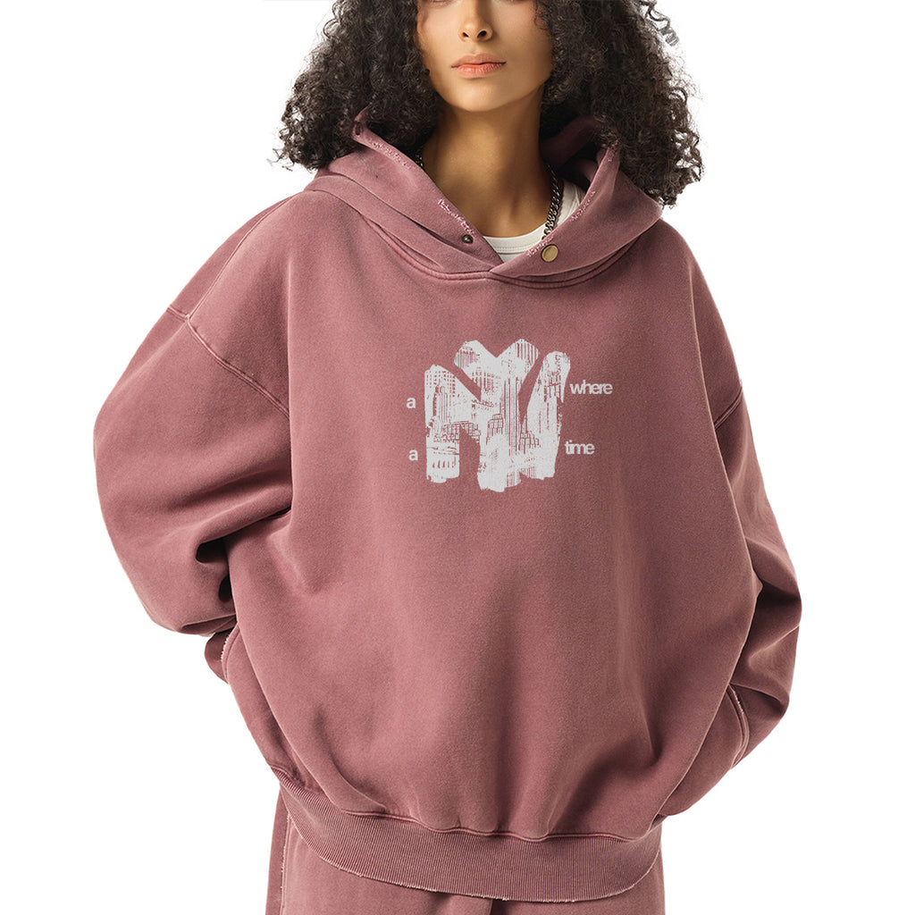 Anywhere, Anytime Vintage Washed Hoodie
